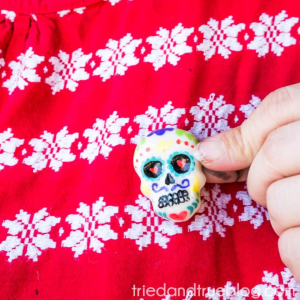 Dia De Los Muertos Calavera Hot Glue Pin by Tried & True Creative