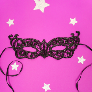 Easy DIY Lace Masquerade Mask from Hot Glue by Happiness is Homemade