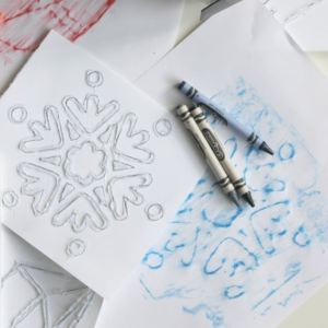 Hot Glue Crayon Rubbings by Ginger Snap Crafts