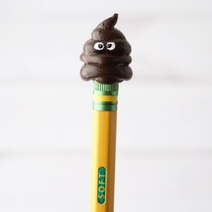 No. 2 Poop Pencil Toppers by Artsy Fartsy Mama