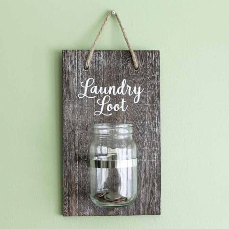 laundry loot mason jar