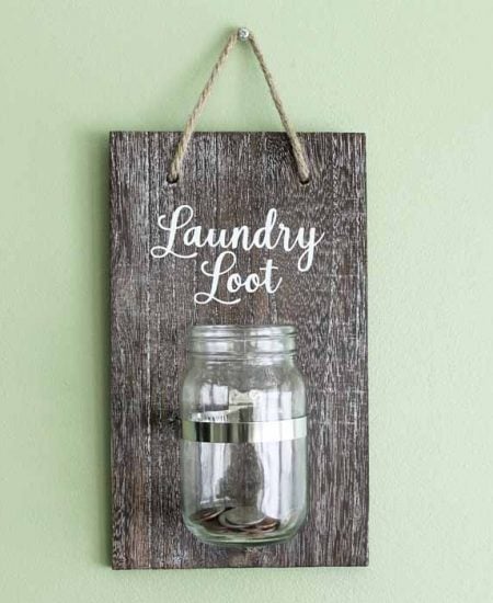 laundry loot mason jar
