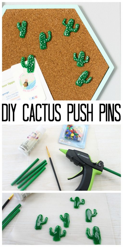 decorative push pins that look like a cactus