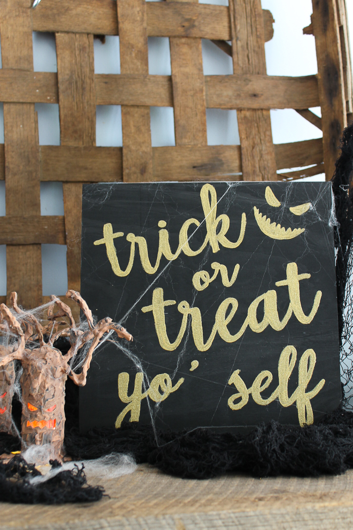 rustic halloween sign