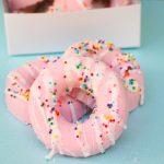 donut shaped bath bomb on a table