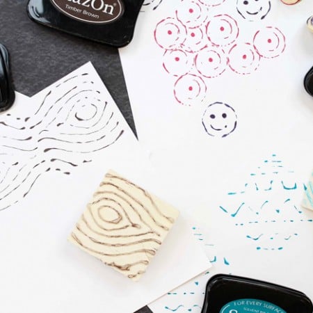 how to make stamps with hot glue