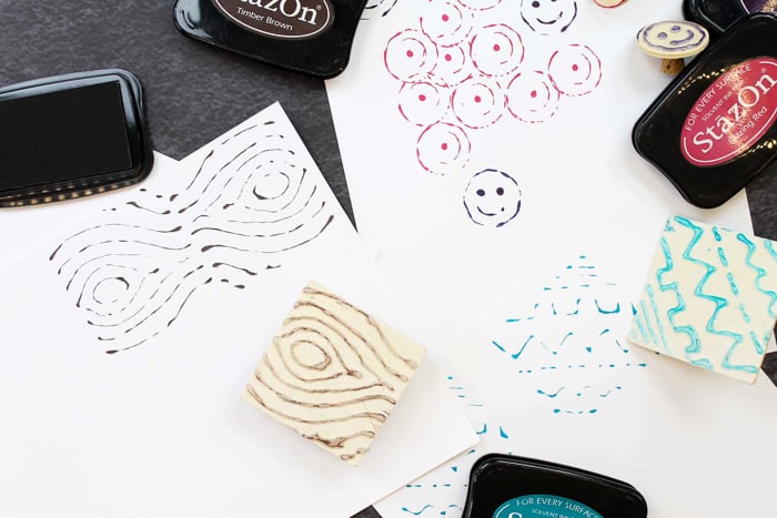 mint-make your own custom stamps - A girl and a glue gun