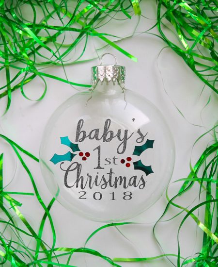 baby's first christmas svg file