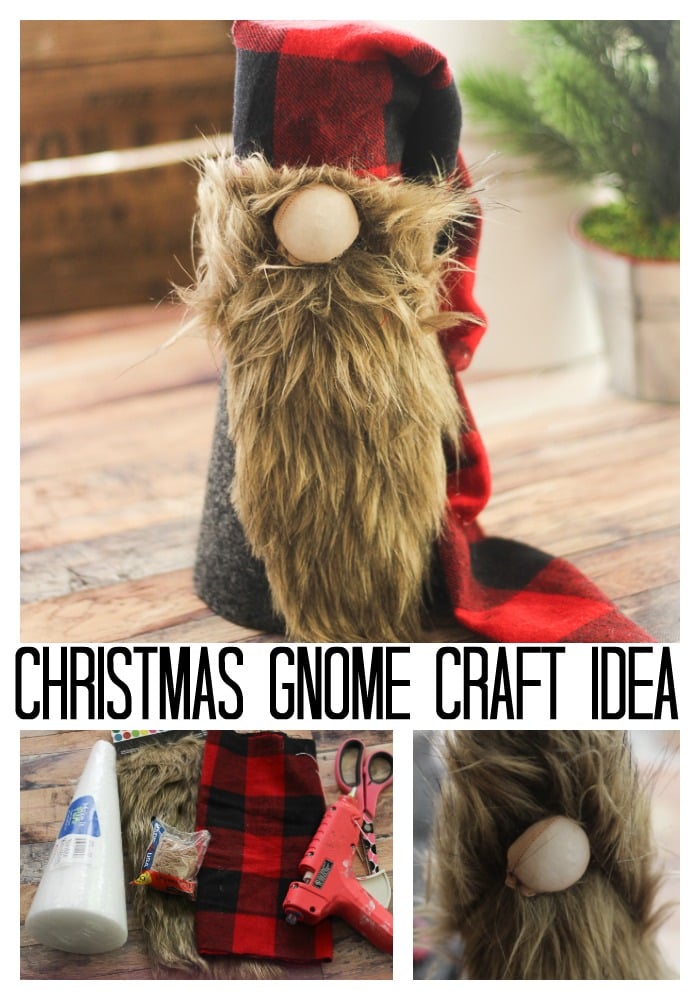 Make a Christmas gnome for your holiday decor this year! This Scandinavian gnome is perfect for your farmhouse Christmas!