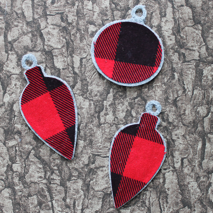 buffalo plaid christmas ornaments