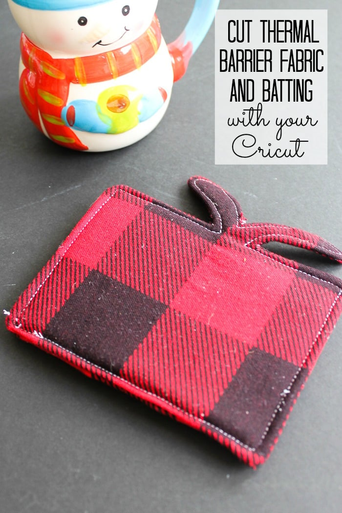 cutting thermal barrier fabric and batting with your cricut