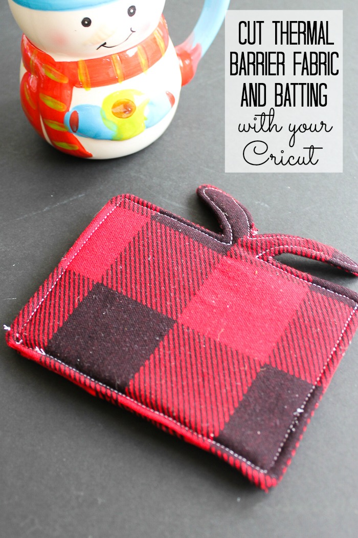 cutting thermal barrier fabric and batting with your cricut