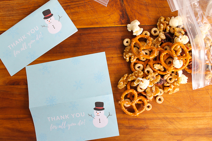 free printable snowman treat bag toppers