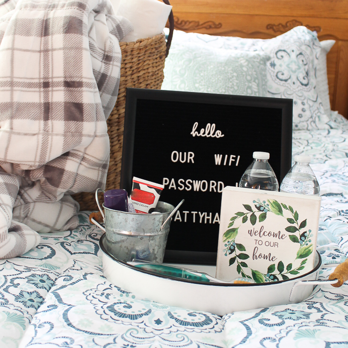 letterboard with wifi password