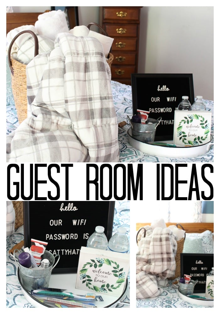 Amazing guest room ideas for the holidays including bedding and details on what to provide your guests! #holidays #holidayguests #winterbedding #kohlsfinds 