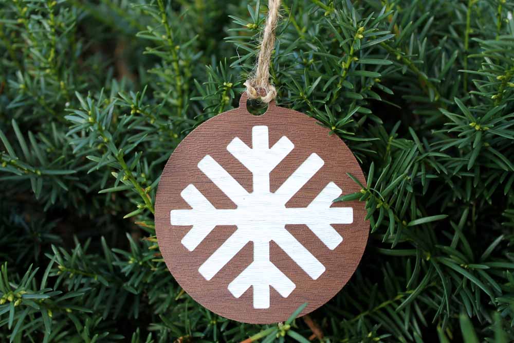 snowflake christmas ornament