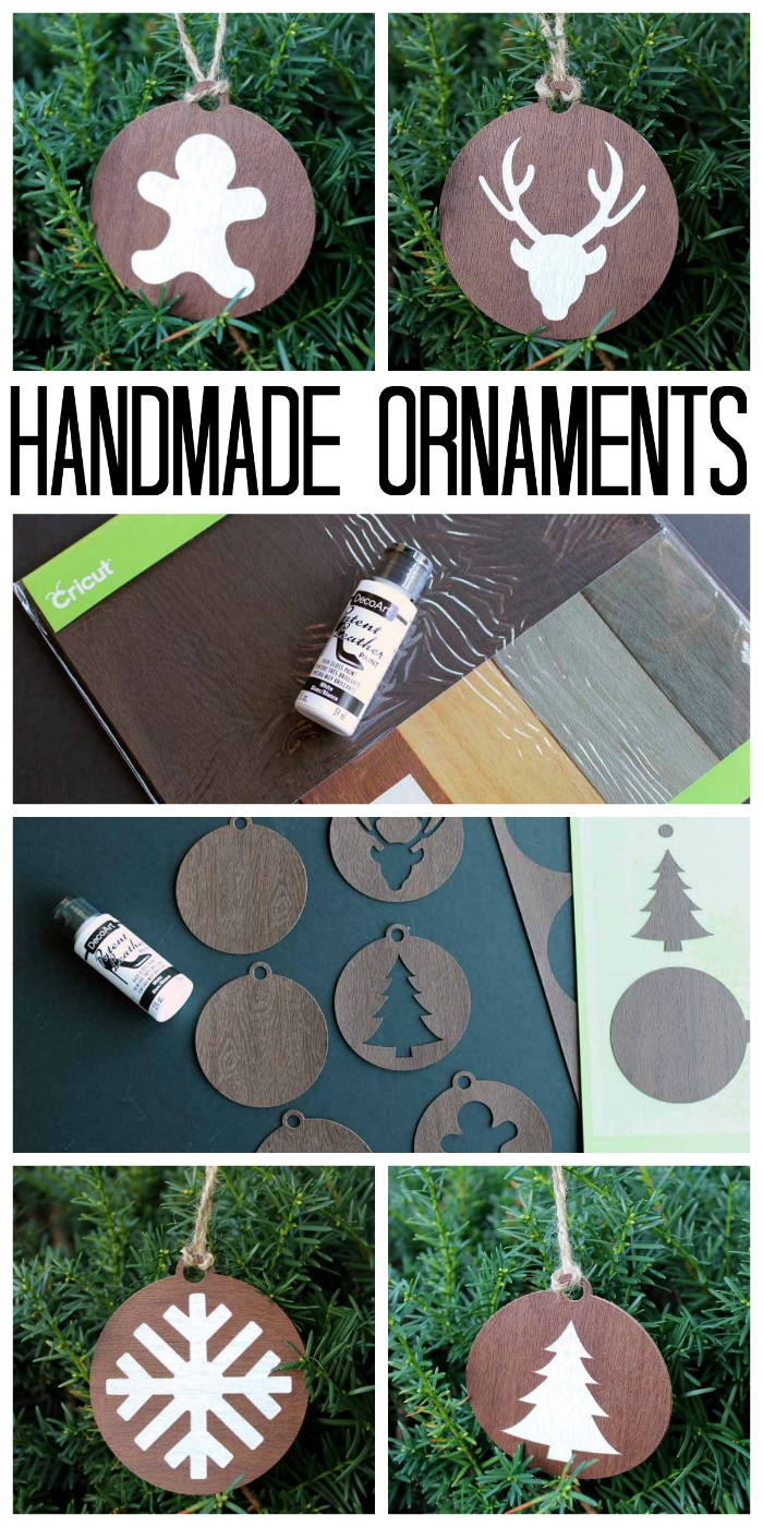 handmade ornaments with a cricut machine