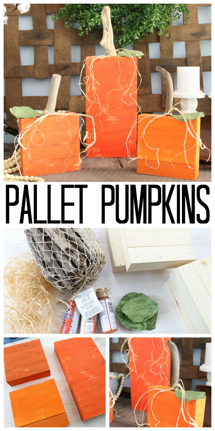 DIY pallet pumpkins pin image