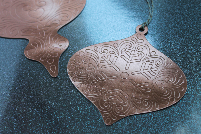 Easy Paper Decorations paper christmas ornaments on surface