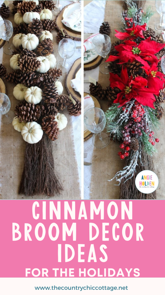 pin cinnamon broom decor ideas for the holidays