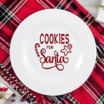 cricut santa plate