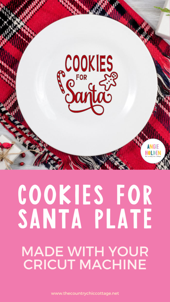 cookies for santa plate