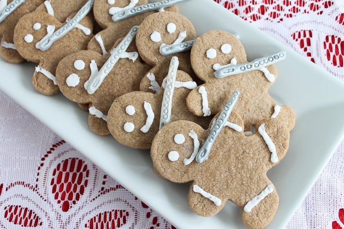 holiday gingerbread men cookies