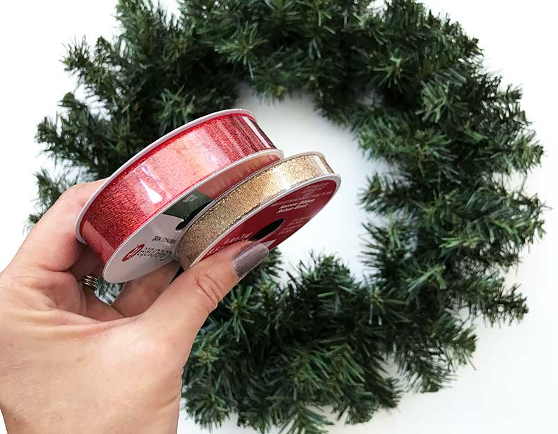 ribbon to make a wreath