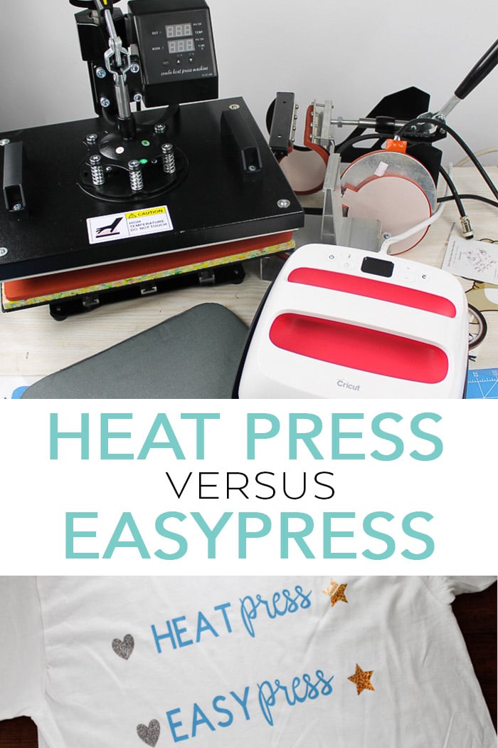 Heat press versus cricut easypress