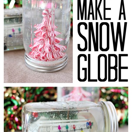 how to make a snow globe from a mason jar