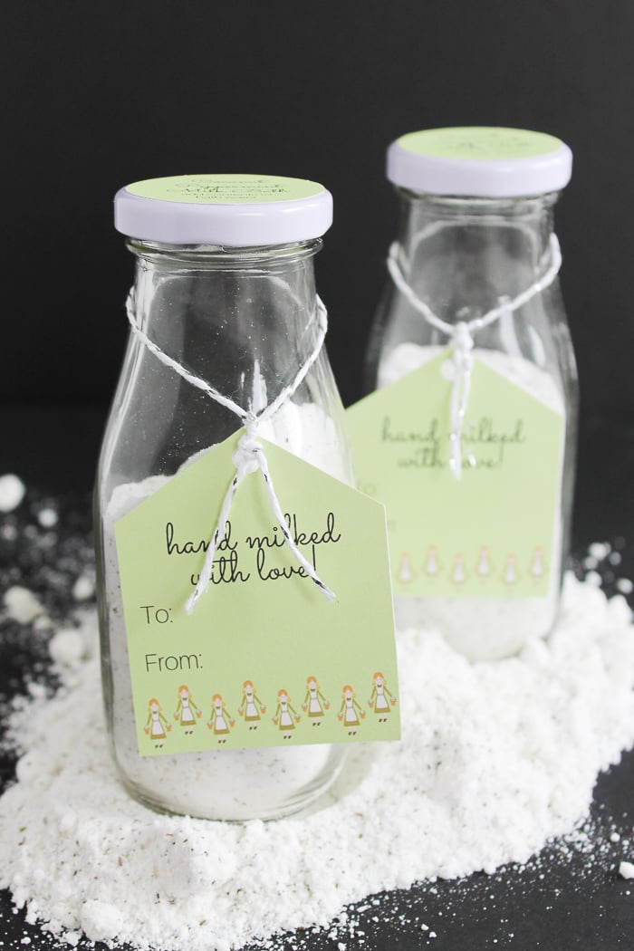 milk bath gift tags