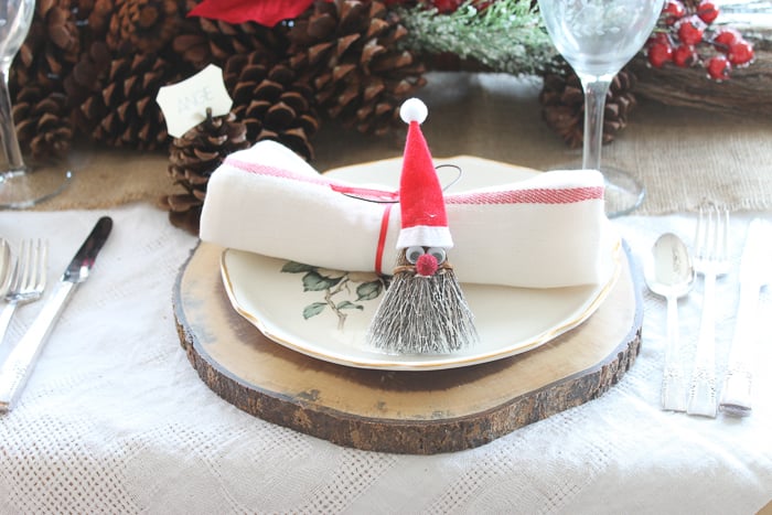 christmas place setting