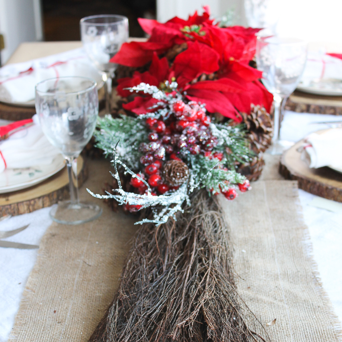 festive holiday table