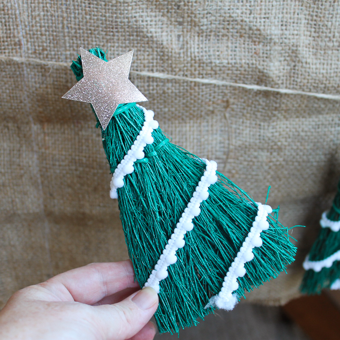 Mini broom Christmas tree ornament