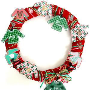 Make an Ugly Sweater Wreath by 100 Directions