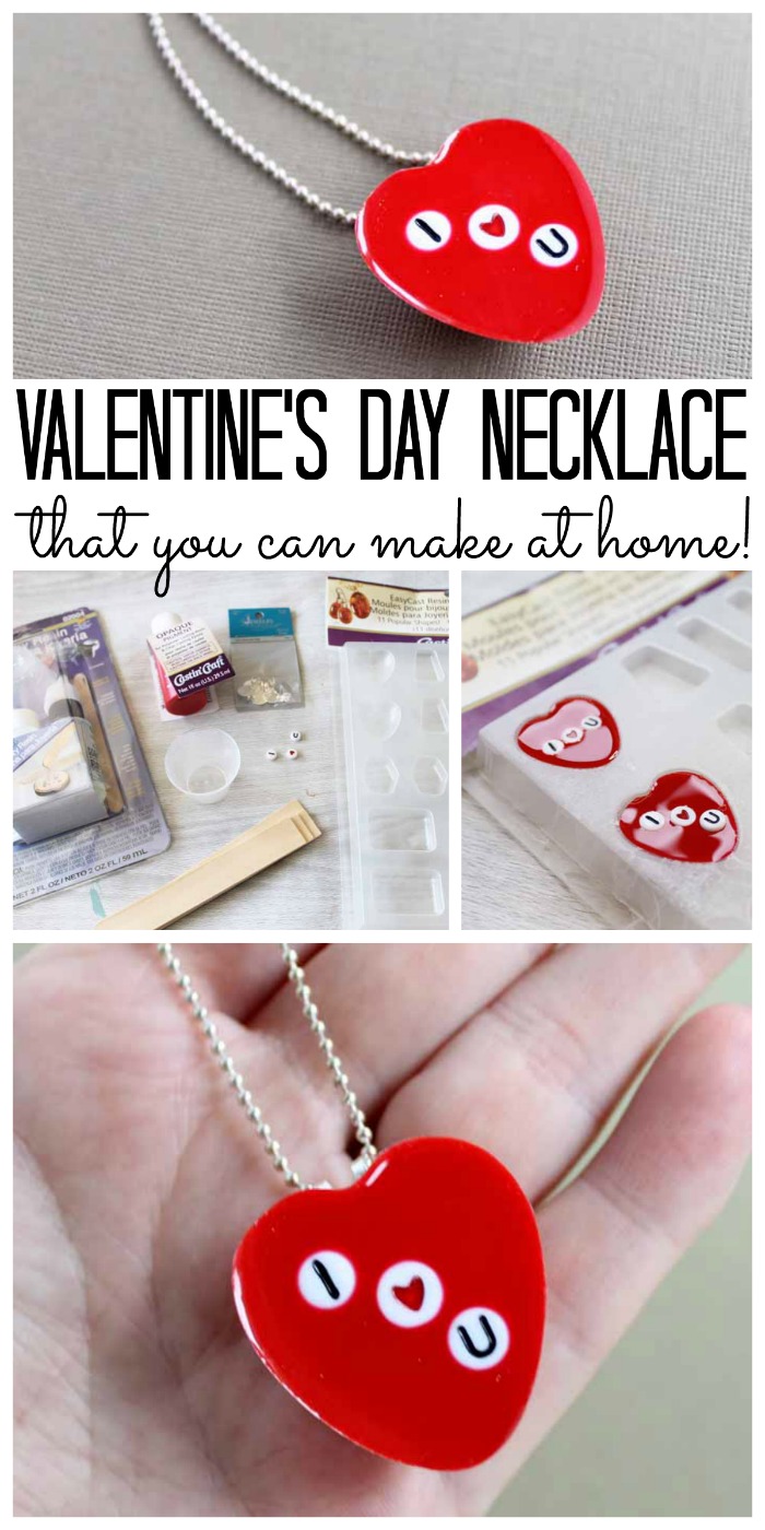 diy heart necklace