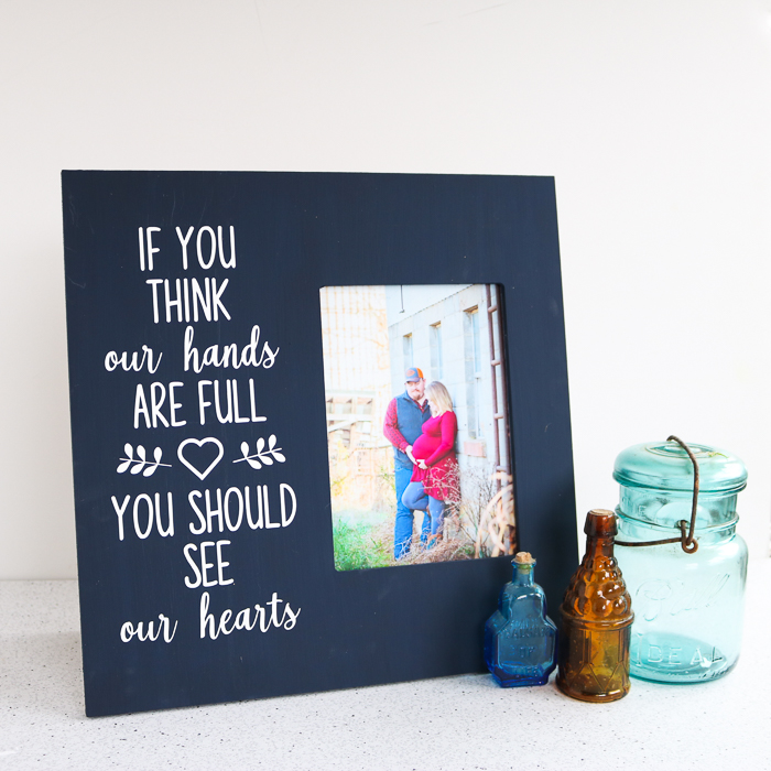 Family Photo Frame DIY (+14 Free Valentine's SVG Files)