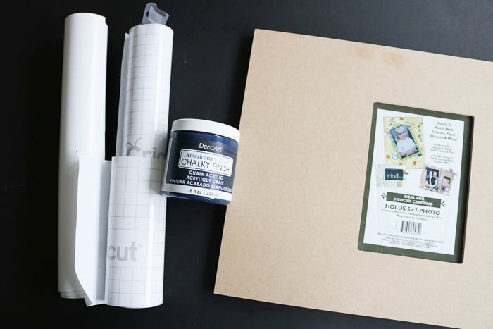 supplies to paint and decorate a frame