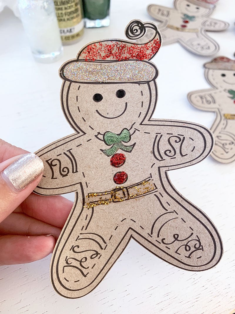 paper gingerbread Christmas decoration