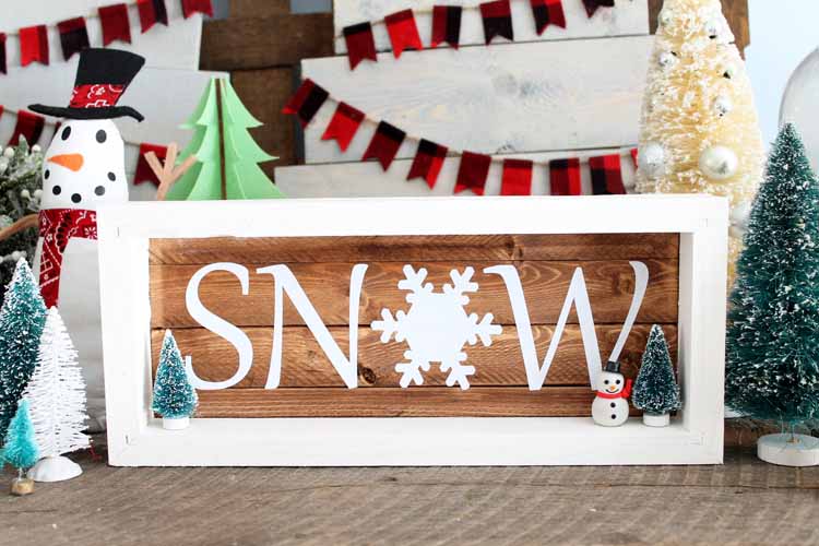 snow winter sign