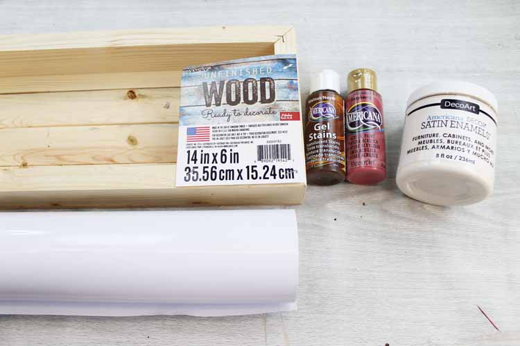 supplies to make a wooden sign