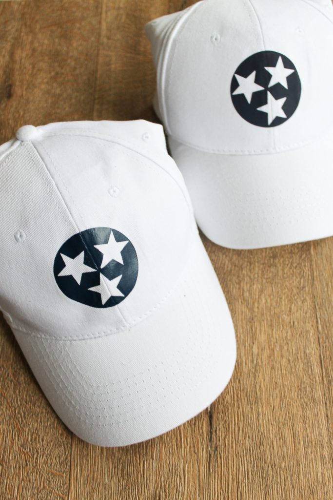 Adding Heat Transfer Vinyl to Hats Angie Holden The Country Chic Cottage