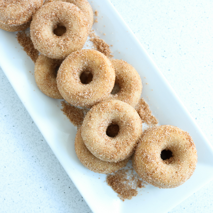 donuts with cinnamon and sugar