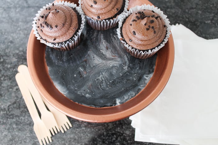 terracotta cupcake stand