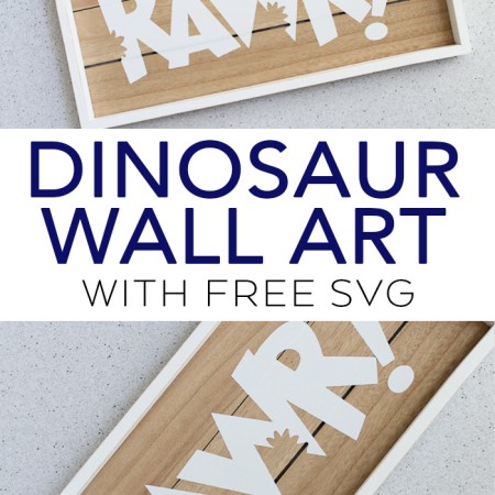 dinosaur wall art with free svg