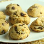 A plate full of food, with Chocolate and Cookie