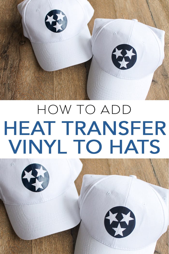 How to add heat transfer vinyl to hats. Three different methods to try to make your own customized hats!