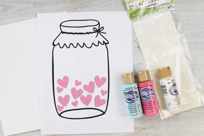 mason jar art template for painting 