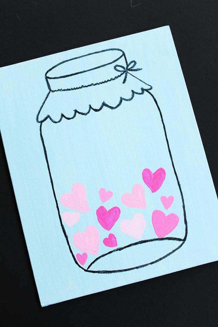 painting valentine\'s day art