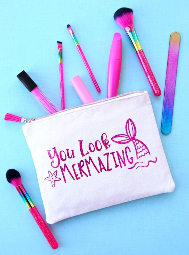 mermaid make up bag